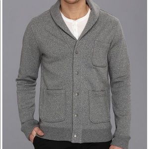 Grey shawl cardigan